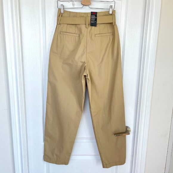 Levi's Tailor High Loose Tapered Pants Straight Leg Mom Jeans Fit Tan 28 - Picture 4 of 6